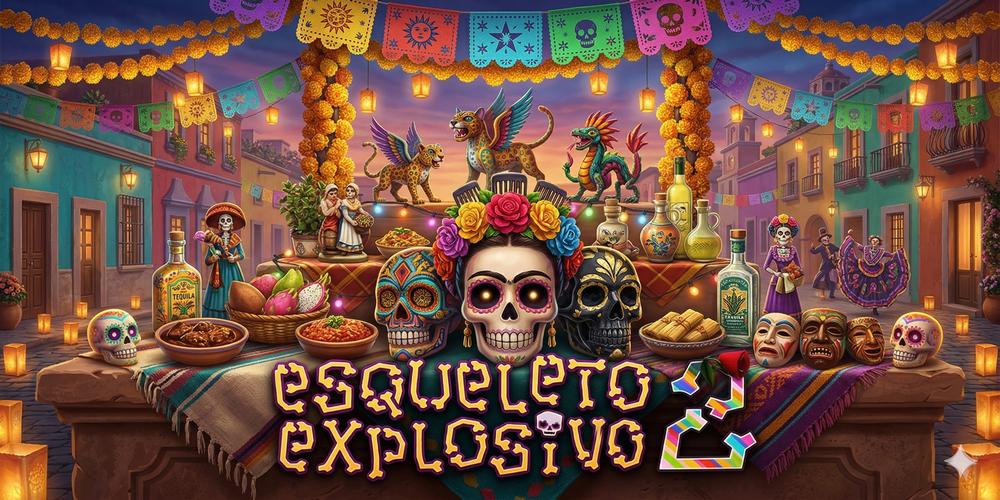 Esqueleto Explosivo 2 è una video slot con linee di pagamento multiple e round bonus